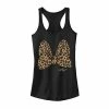Licensed Character Juniors' Disney Minnie Mouse Leopard Print Bow Tank Black Heather -Licensed Character Shop unnamed file 6589