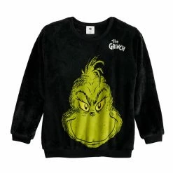 Licensed Character Juniors' The Grinch Headshot Graphic Pullover -Licensed Character Shop unnamed file 66