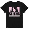 Licensed Character Men's Selena Quintanilla Pink Block Tee Heather Blue -Licensed Character Shop unnamed file 6651
