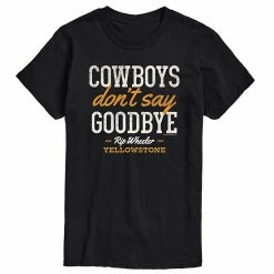 Licensed Character Men's Yellowstone Don't Say Goodbye Tee Red