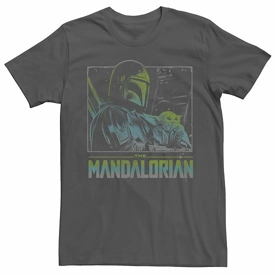 Licensed Character Men's Star Wars: The Mandalorian & The Child Color Pop Poster Tee 3 Licensed Character Men's Star Wars: The Mandalorian & The Child Color Pop Poster Tee