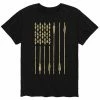 Licensed Character Men's Bow & Arrow American Flag Tee Black -Licensed Character Shop unnamed file 6679