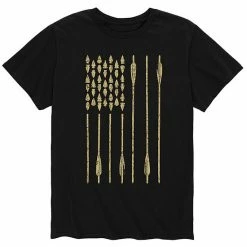Licensed Character Men's Bow & Arrow American Flag Tee Black