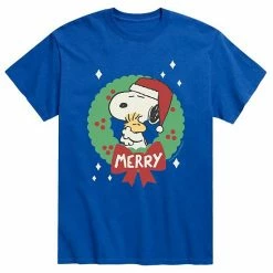 Licensed Character Men's Peanuts Merry Tee Charcoal -Licensed Character Shop unnamed file 6726