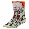 Licensed Character Men's Pennywise It Movie Crew Socks -Licensed Character Shop unnamed file 6777