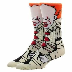 Licensed Character Men's Pennywise It Movie Crew Socks