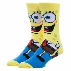 Licensed Character Men's SpongeBob Crew Socks