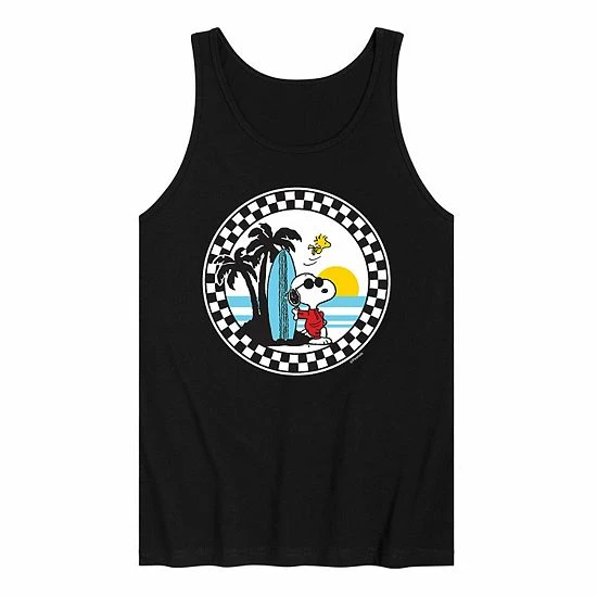 Licensed Character Men's Peanuts Snoopy Surfs Up Tank 3 Licensed Character Men's Peanuts Snoopy Surfs Up Tank