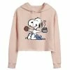 Licensed Character Juniors' Peanuts Snoopy & Coffee Cropped Graphic Hoodie -Licensed Character Shop unnamed file 6798