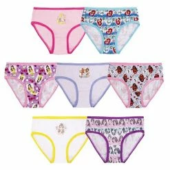 Licensed Character Disney Princess Girls 4-8 7-Pack Underwear