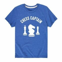 Licensed Character Boys 8-20 Chess Captain Tee Blue