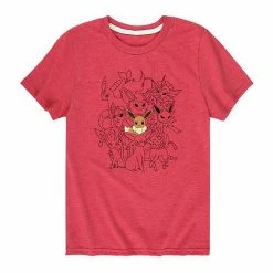 Licensed Character Boys 8-20 Pokemon Eevee Evolutions Graphic Tee Green