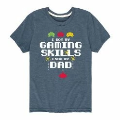 Licensed Character Boys 8-20 I Got My Gaming Skills From My Dad Tee Black -Licensed Character Shop unnamed file 6868