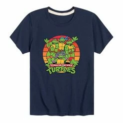Licensed Character Boys 8-20 TMNT Retro Sunset Graphic Tee