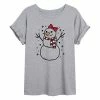 Licensed Character Juniors' Snow Woman Oversized Graphic Tee -Licensed Character Shop unnamed file 6918