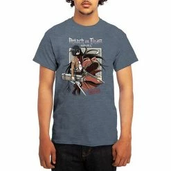 Licensed Character Men's Attack On Titan Tee Heather Lt Blue -Licensed Character Shop unnamed file 6936