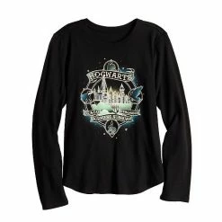 Licensed Character Girls 7-16 Harry Potter Hogwarts Long Sleeve Graphic Tee