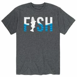 Licensed Character Men's Fish Lake Fill Tee Grey