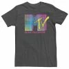 Licensed Character Men's MTV Distressed Neon Fade Logo Tee Black -Licensed Character Shop unnamed file 6989