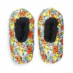 Licensed Character Boys 4-20 Pokémon Fuzzy Babba Slipper Socks