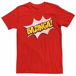 Licensed Character Men's The Big Bang Theory Bazinga Tee Red -Licensed Character Shop unnamed file 6997