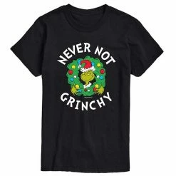Licensed Character Men's Dr. Seuss Grinch Never Not Grinchy Tee Blue -Licensed Character Shop unnamed file 7003