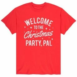 Licensed Character Men's Christmas Party Pal Tee Red -Licensed Character Shop unnamed file 7016