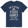 Licensed Character Men's Play Video Games Yeah Busy Tee Red -Licensed Character Shop unnamed file 702