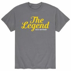 Licensed Character Men's The Legend Has Retired Tee Black -Licensed Character Shop unnamed file 7028