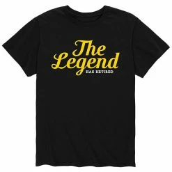 Licensed Character Men's The Legend Has Retired Tee Black -Licensed Character Shop unnamed file 7029