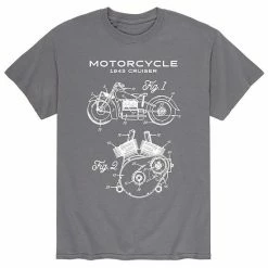 Licensed Character Men's Motorcycle Rendering Tee Grey 7 Licensed Character Men's Motorcycle Rendering Tee Grey -Licensed Character Shop unnamed file 7032