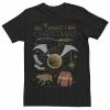 Licensed Character Men's Harry Potter Christmas All I Want For Christmas Accessories Tee -Licensed Character Shop unnamed file 7043