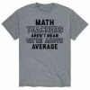 Licensed Character Men's Math Teachers Arent Mean Tee Grey -Licensed Character Shop unnamed file 7052