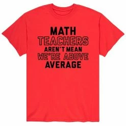 Licensed Character Men's Math Teachers Arent Mean Tee Grey -Licensed Character Shop unnamed file 7053