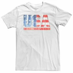 Licensed Character Men's USA American Flag Tee