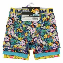Licensed Character Boys 6-10 Pokemon 4-Pack Cool Yarn Boxer Briefs -Licensed Character Shop unnamed file 711