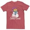 Licensed Character Men's Garfield Snow Good Christmas Tee -Licensed Character Shop unnamed file 7113