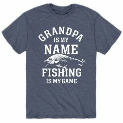 Licensed Character Men's Grandpa Fishing Game Tee Green