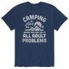 Licensed Character Men's Camping Adult Problems Tee Blue -Licensed Character Shop unnamed file 7149
