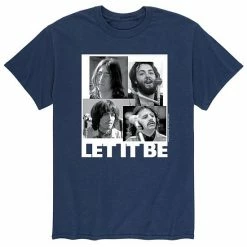 Licensed Character Men's The Beatles Let It Be Tee Blue -Licensed Character Shop unnamed file 7157