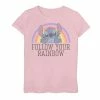 Licensed Character Disney's Lilo & Stitch Girls 7-16 Follow Your Rainbow Graphic Tee 2 Licensed Character Disney's Lilo & Stitch Girls 7-16 Follow Your Rainbow Graphic Tee -Licensed Character Shop unnamed file 7217