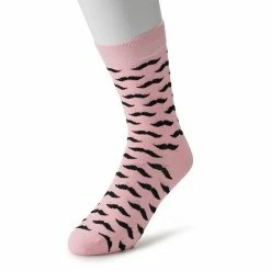 Licensed Character Men's Patterned Novelty Crew Socks Pink 23 Licensed Character Men's Patterned Novelty Crew Socks Pink -Licensed Character Shop unnamed file 723