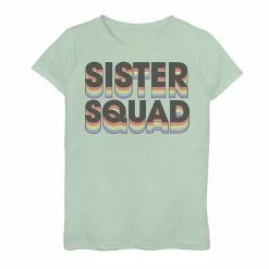 Licensed Character Girls 7-16 Sister Squad Rainbow Dropshadow Graphic Tee Tahi Blue -Licensed Character Shop unnamed file 7255