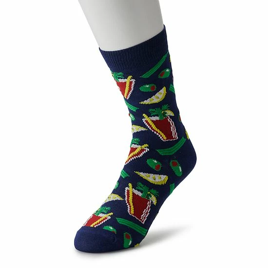 Licensed Character Men's Patterned Novelty Crew Socks Pink 10 Licensed Character Men's Patterned Novelty Crew Socks Pink - Image 8
