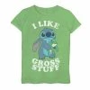 Licensed Character Disney's Lilo & Stitch Girls 7-16 I Like Gross Stuff Stitch And Frog Graphic Tee 2 Licensed Character Disney's Lilo & Stitch Girls 7-16 I Like Gross Stuff Stitch And Frog Graphic Tee -Licensed Character Shop unnamed file 7264