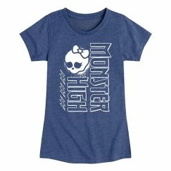 Licensed Character Girls 7-16 Monster High Splatter Graphic Tee Purple