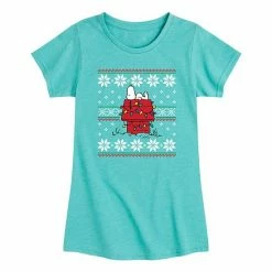 Licensed Character Girls 7-16 Peanuts Snoopy Doghouse Graphic Tee