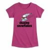 Licensed Character Girls 7-16 Peanuts Chasing Snowflakes Graphic Tee -Licensed Character Shop unnamed file 7284