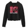 Licensed Character Juniors' MTV Holiday Logo Cropped Graphic Hoodie -Licensed Character Shop unnamed file 7285