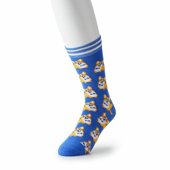 Licensed Character Men's Patterned Novelty Crew Socks Pink 13 Licensed Character Men's Patterned Novelty Crew Socks Pink - Image 11